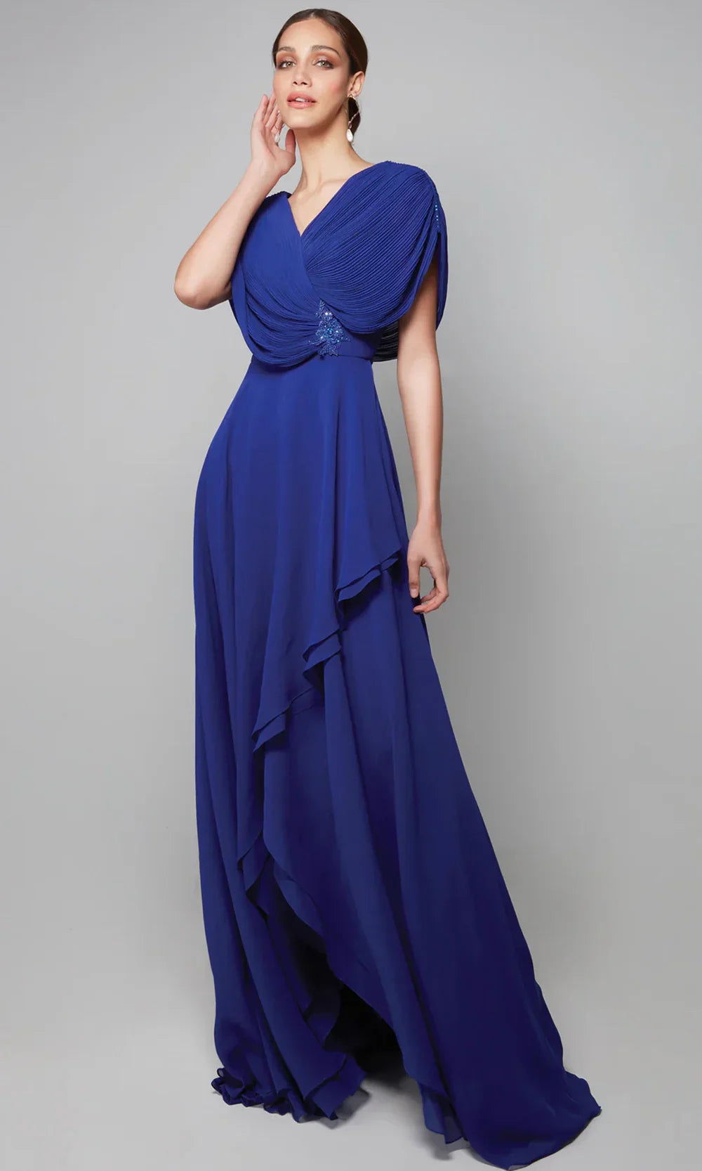 Alyce Paris 27592 - Chiffon Draped Bodice Gown