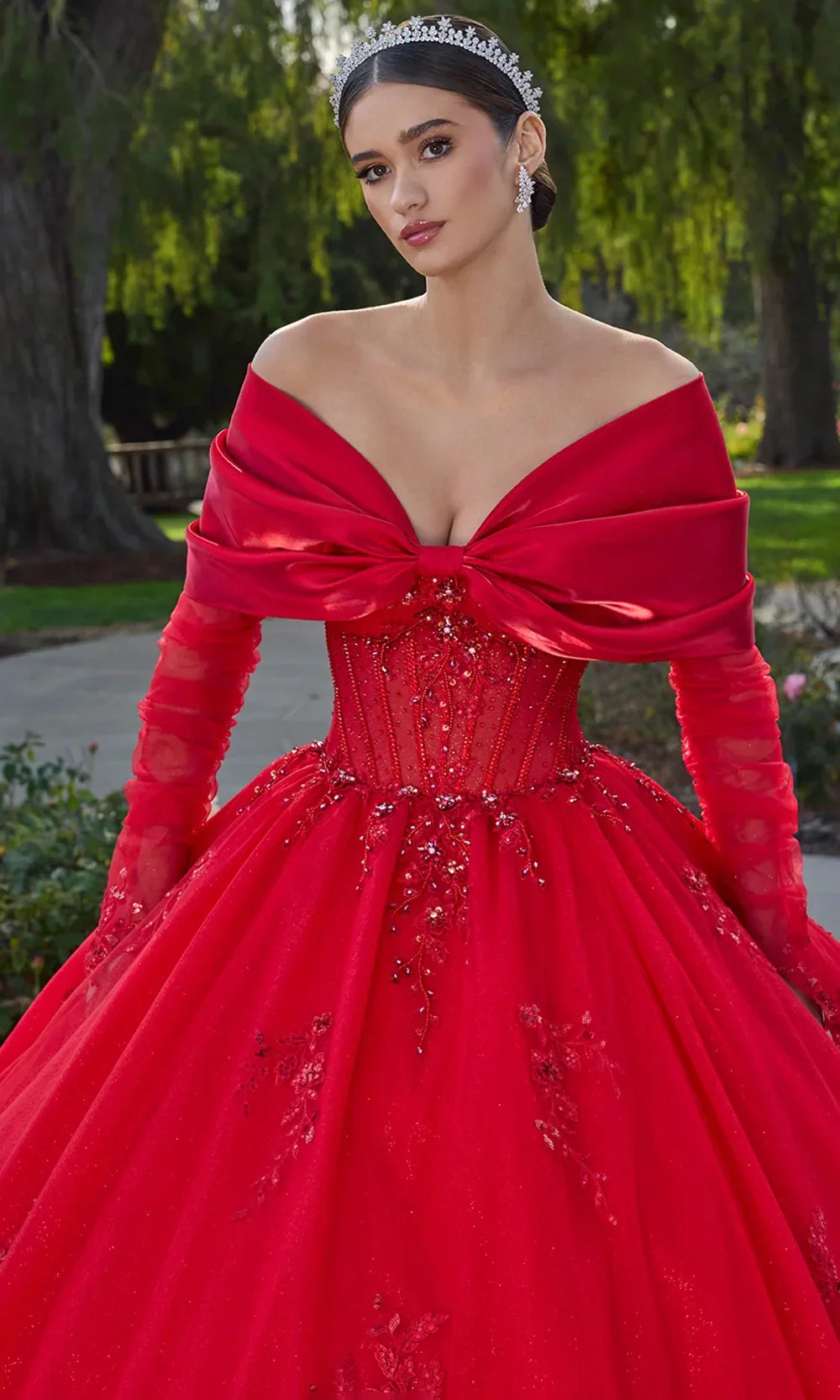 Ashley Lauren 30117 - Beaded Embroidered Sweetheart Ballgown