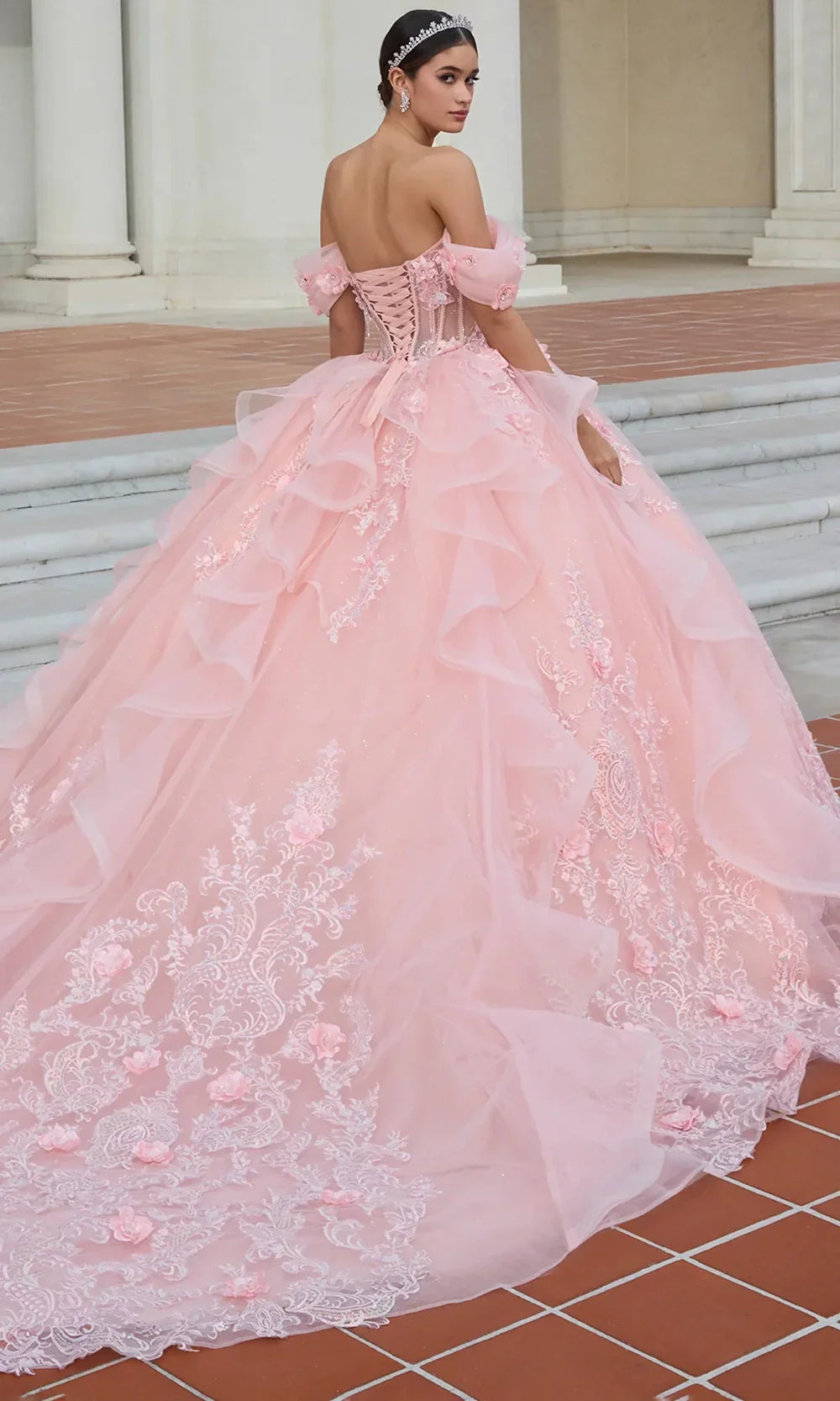 Ashley Lauren 30121 - Illusion Bodice Embroidered Sweetheart Gown