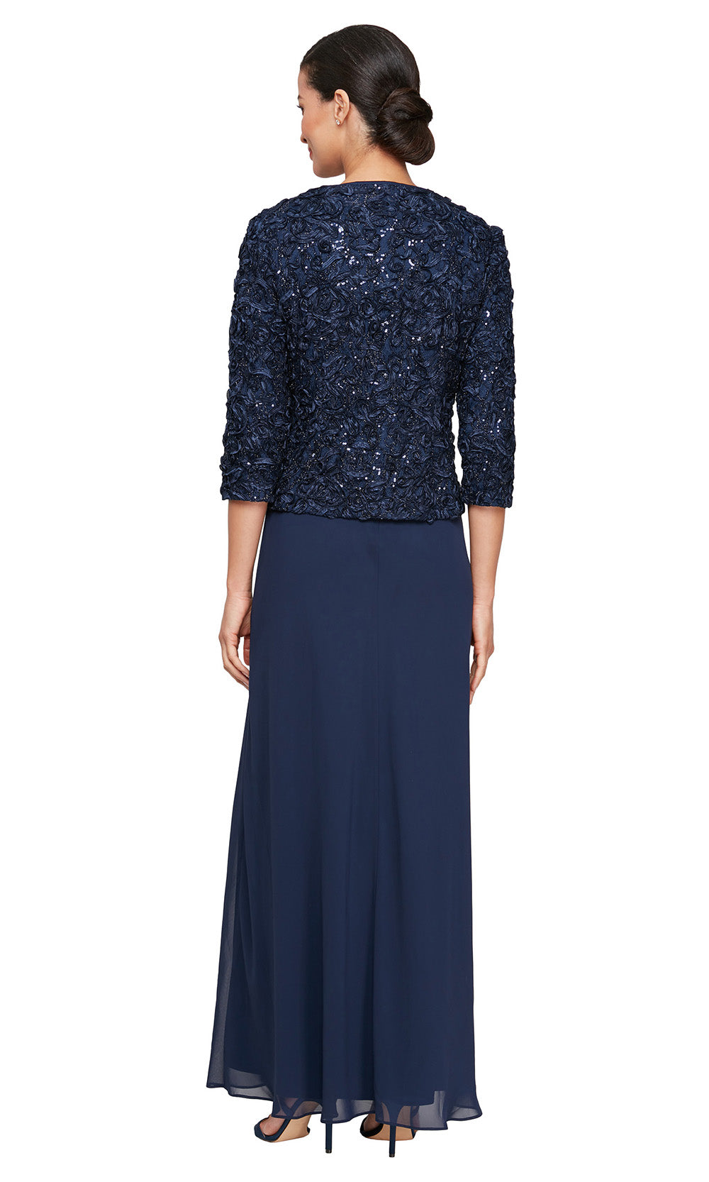 Alex Evenings 81122629 - Empire Waist Soutache Bodice Long Gown