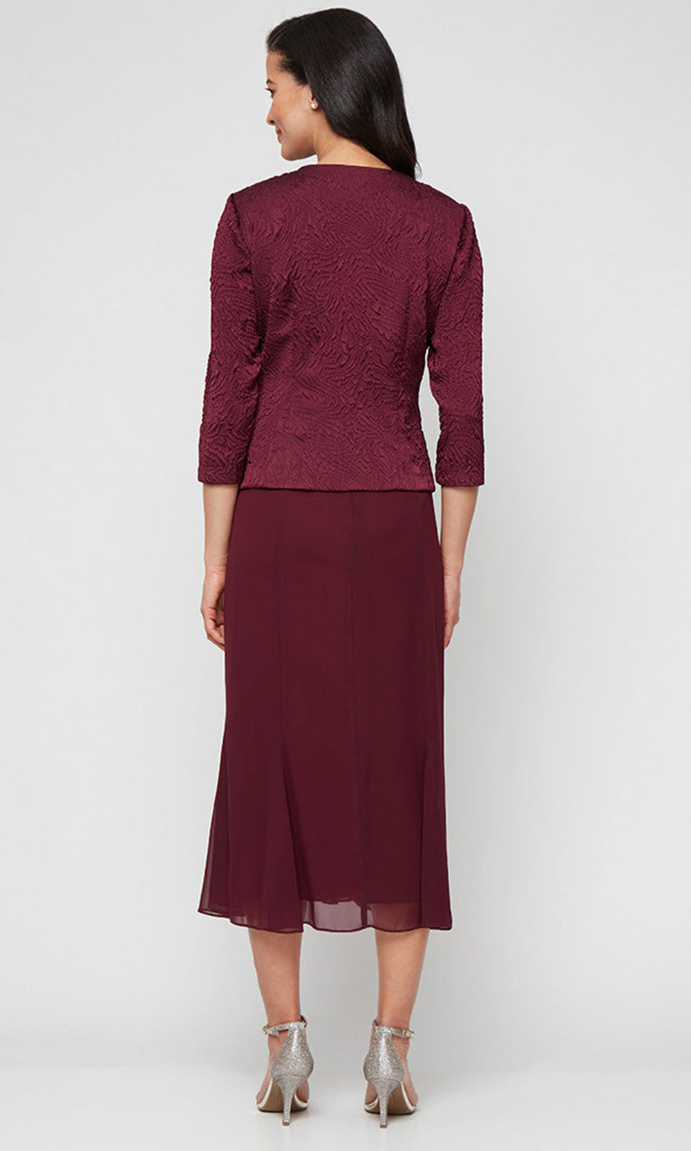 Alex Evenings 8225949 - Tea-Length Sheath Dress with Jacket