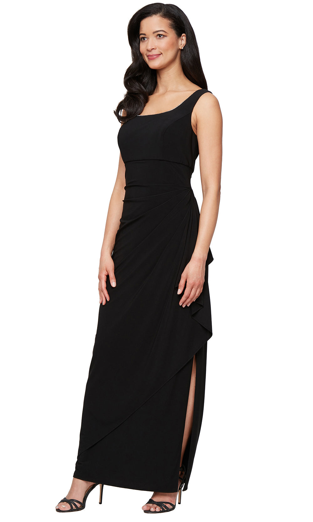 Alex Evenings 81351695 - Wide Strap Column Gown with Open Jacket