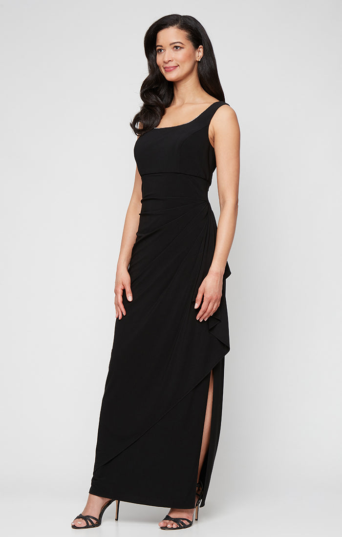 Alex Evenings 82351695 - Sleeveless Matte Jersey Gown with Slit