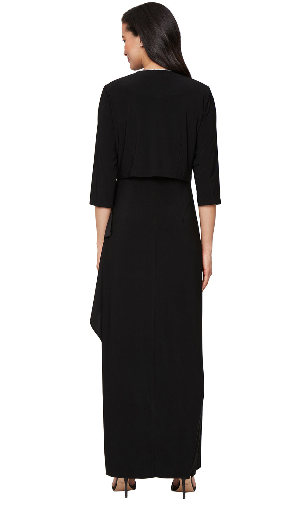 Alex Evenings 81351695 - Wide Strap Column Gown with Open Jacket