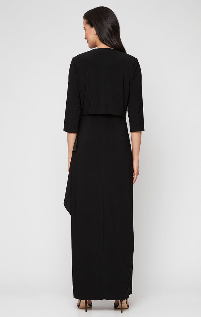 Alex Evenings 82351695 - Sleeveless Matte Jersey Gown with Slit