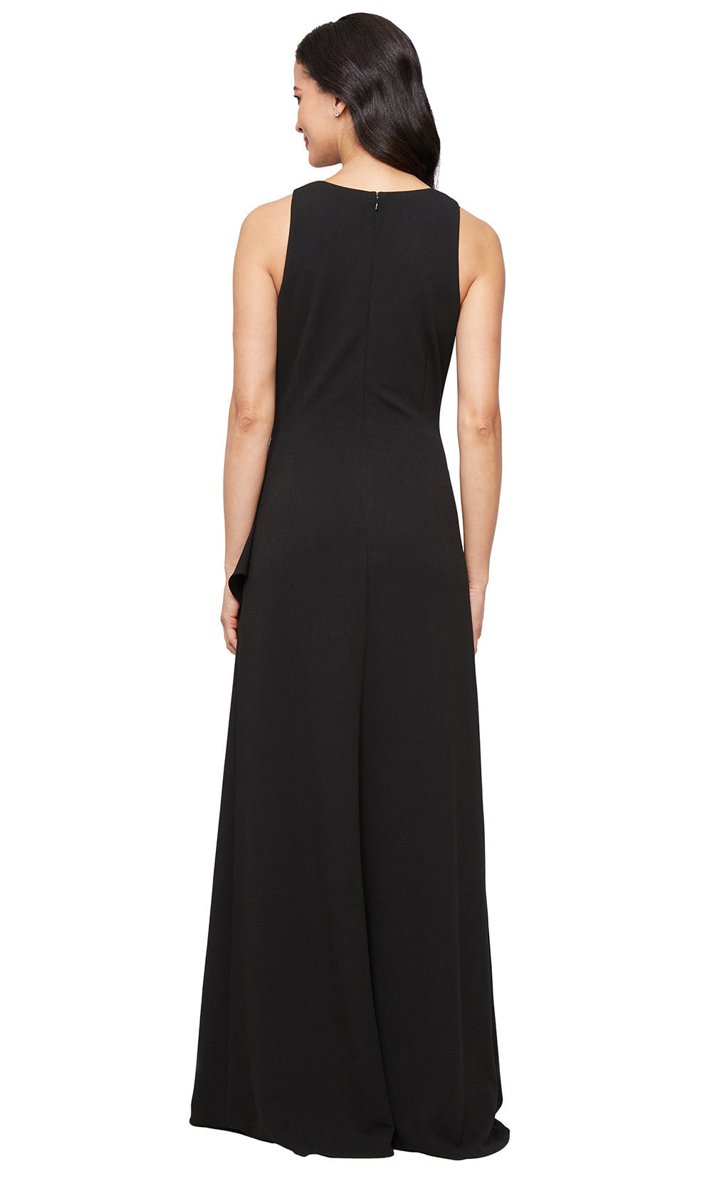 Alex Evenings 8160479 - Ruffle Slit Jewel Neckline Formal Gown