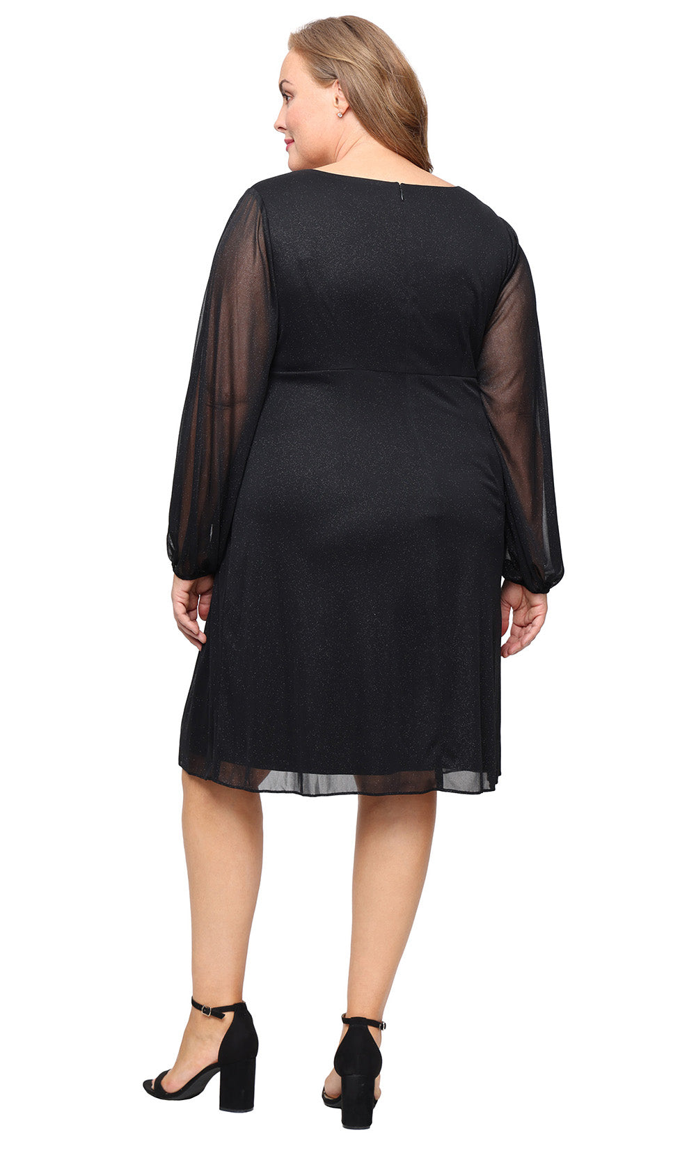 S.L. Fashions 9433273 - Sheath Skirt V-Neckline Formal Dress
