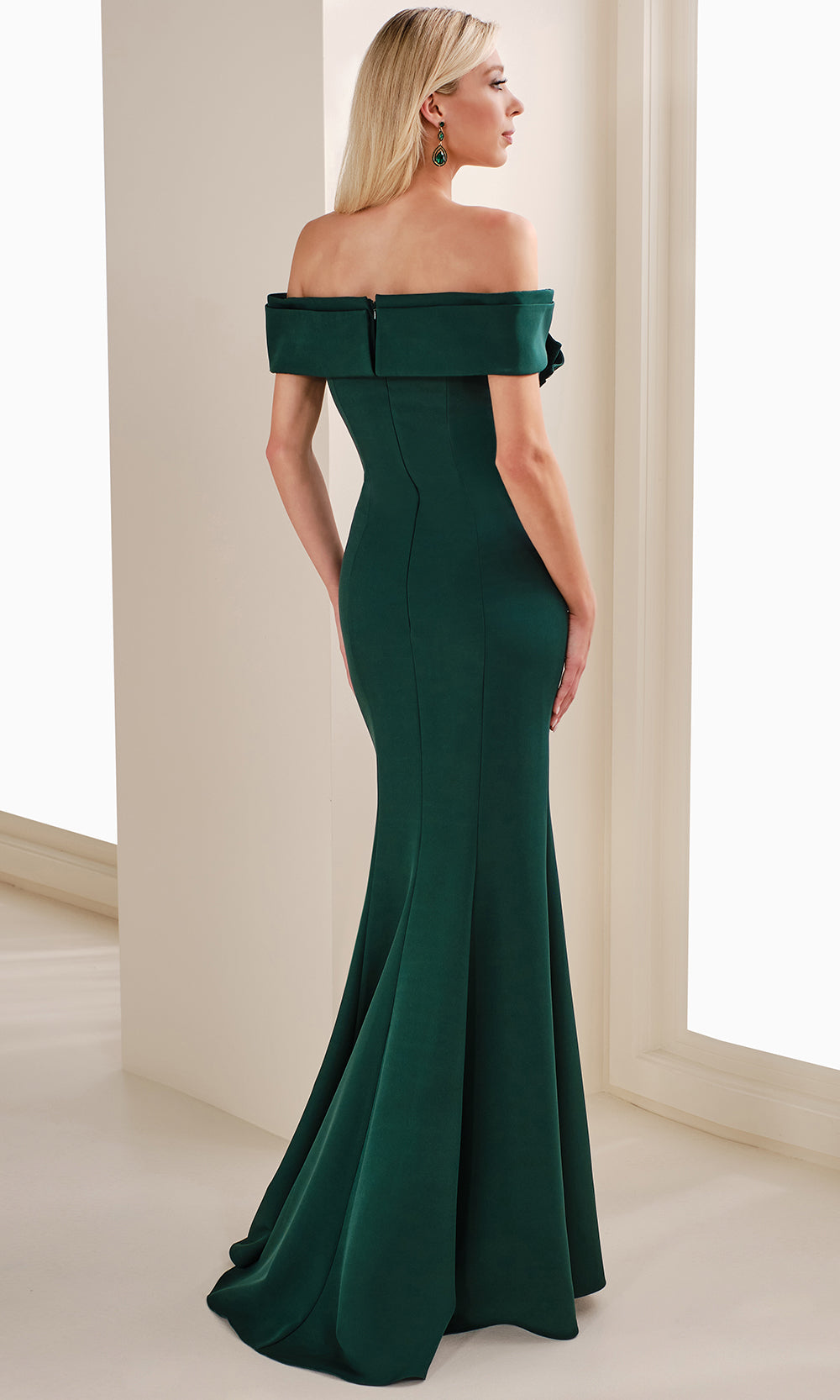Cameron Blake CB905 - Seam Sculpted Off Shoulder Evening Gown