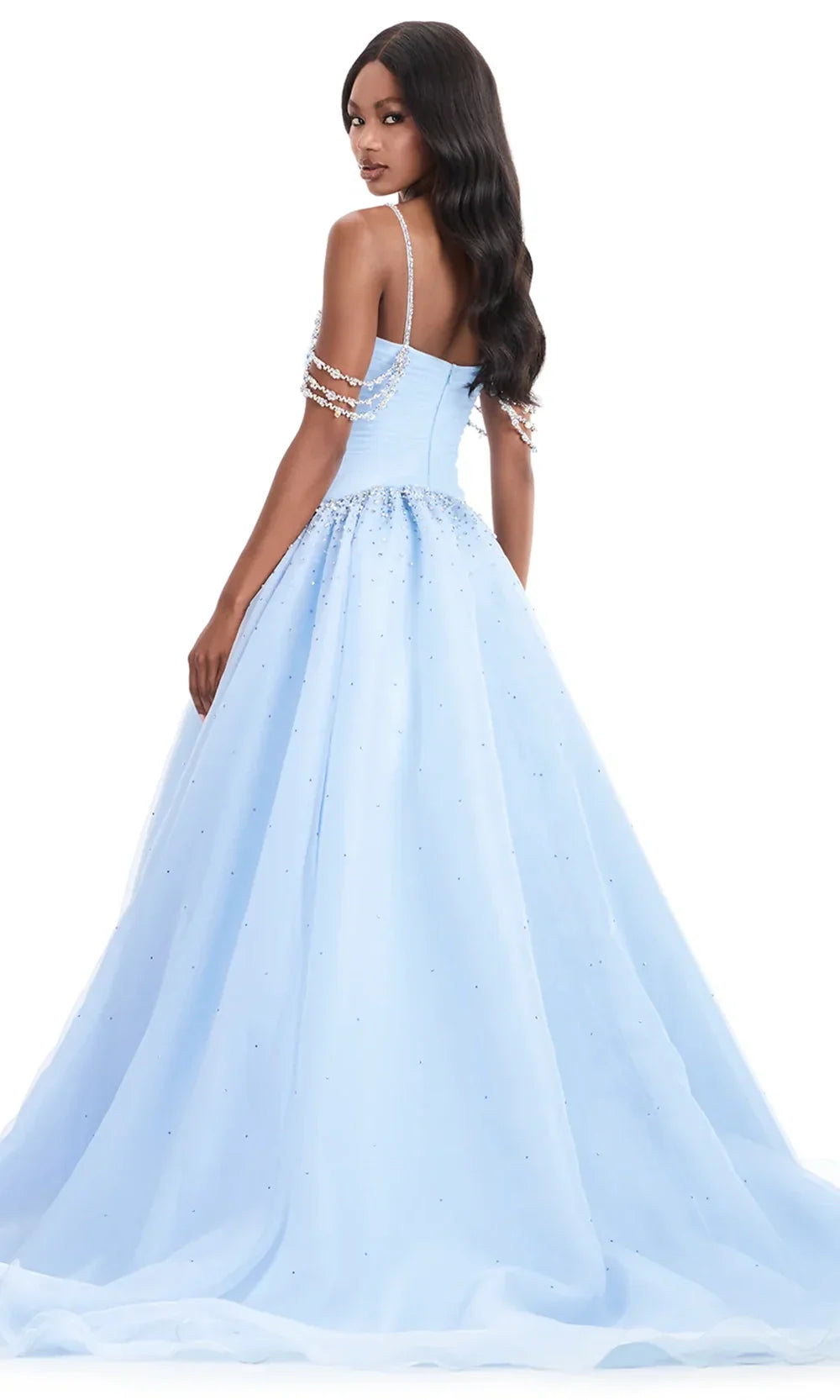 Ashley Lauren 12048 - Ruched Sweetheart Embellished Gown