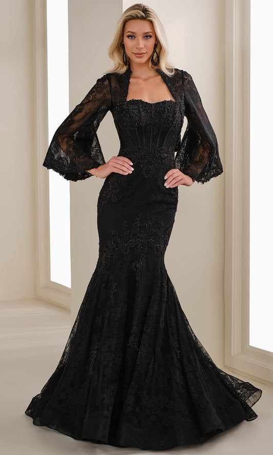 Ivonne D ID1403 - Sweetheart Allover Lace Trumpet Gown