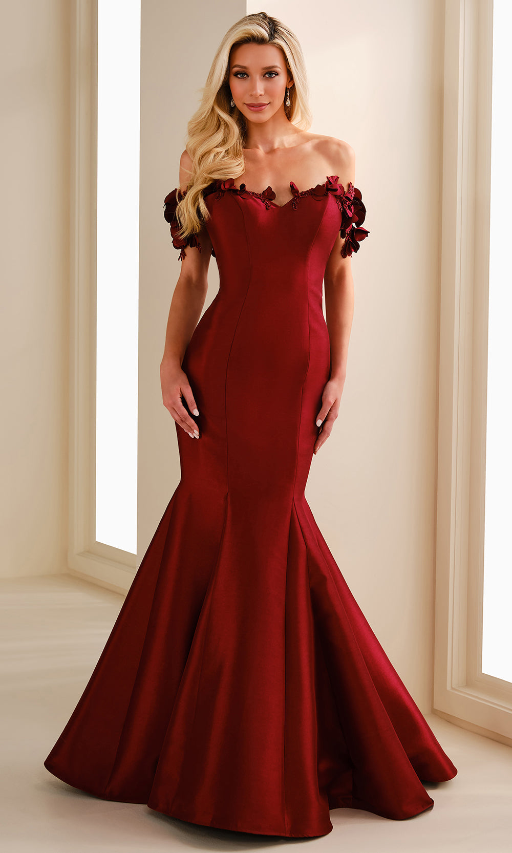 Montage by Mon Cheri M3101 - Mermaid Skirt Sweetheart 3D Floral Gown
