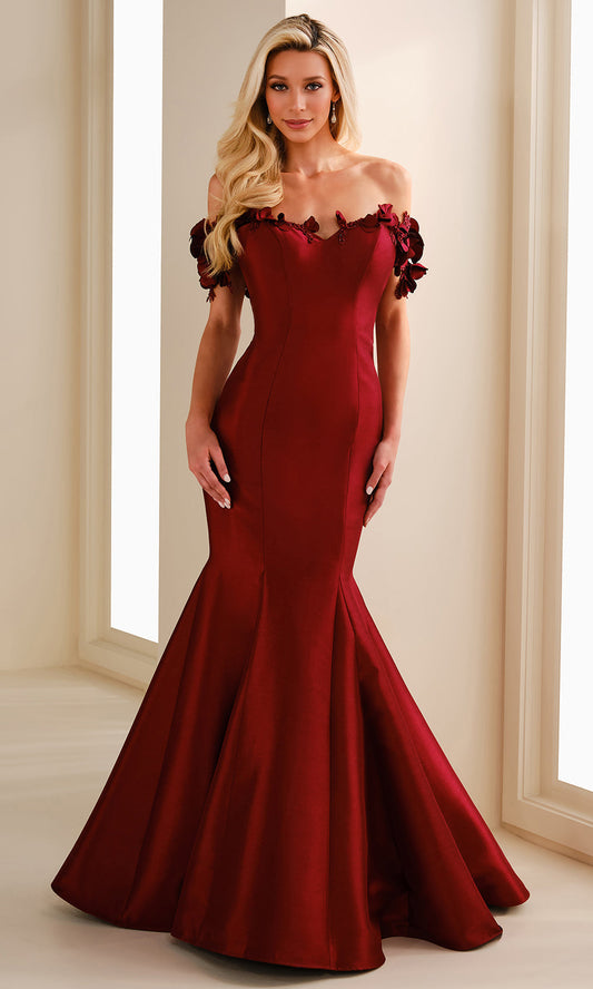 Montage by Mon Cheri M3101 - Mermaid Skirt Sweetheart 3D Floral Gown