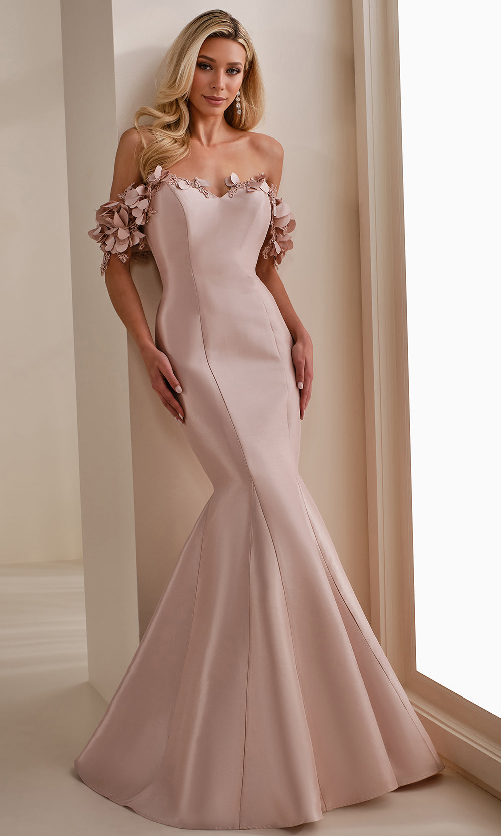 Montage by Mon Cheri M3101 - Mermaid Skirt Sweetheart 3D Floral Gown