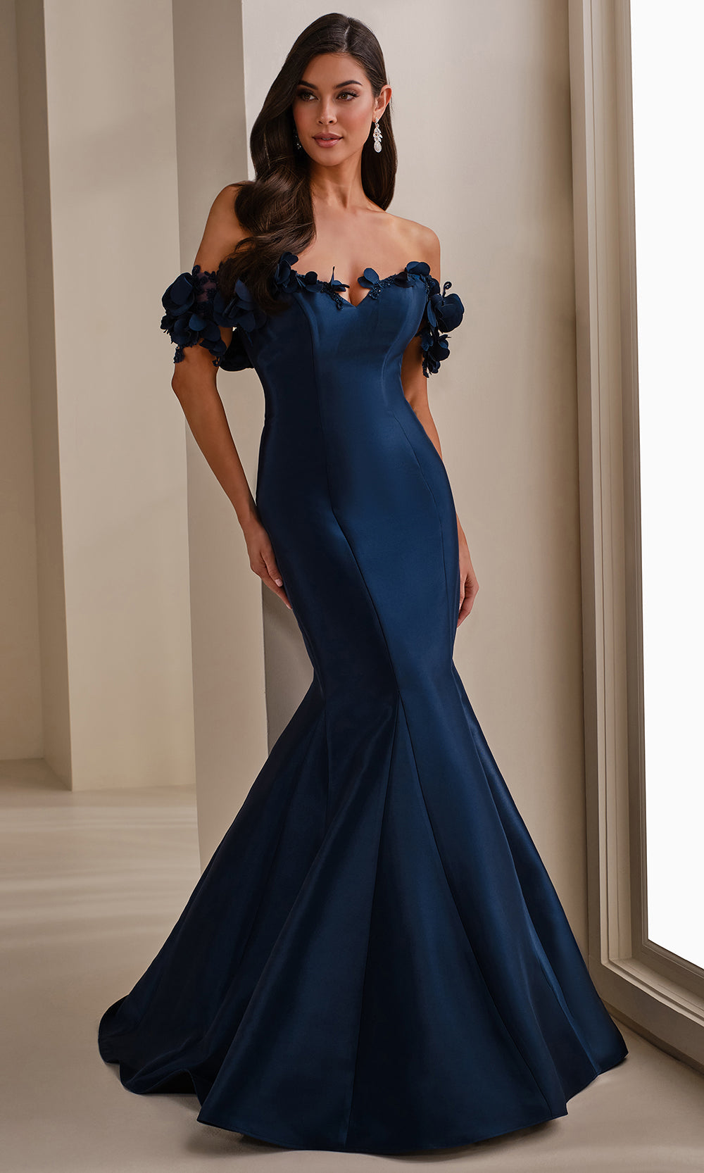 Montage by Mon Cheri M3101 - Mermaid Skirt Sweetheart 3D Floral Gown