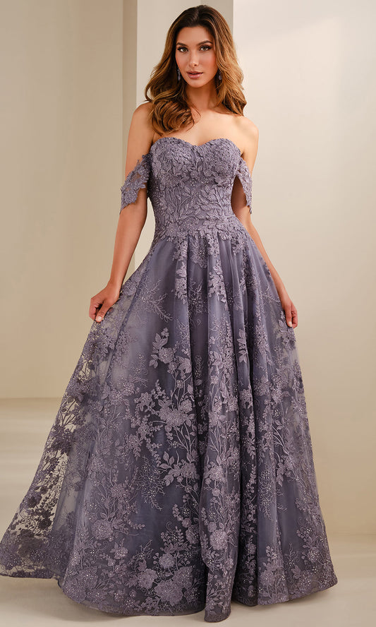Montage by Mon Cheri M3105 - Sweetheart Embroidered Evening Gown