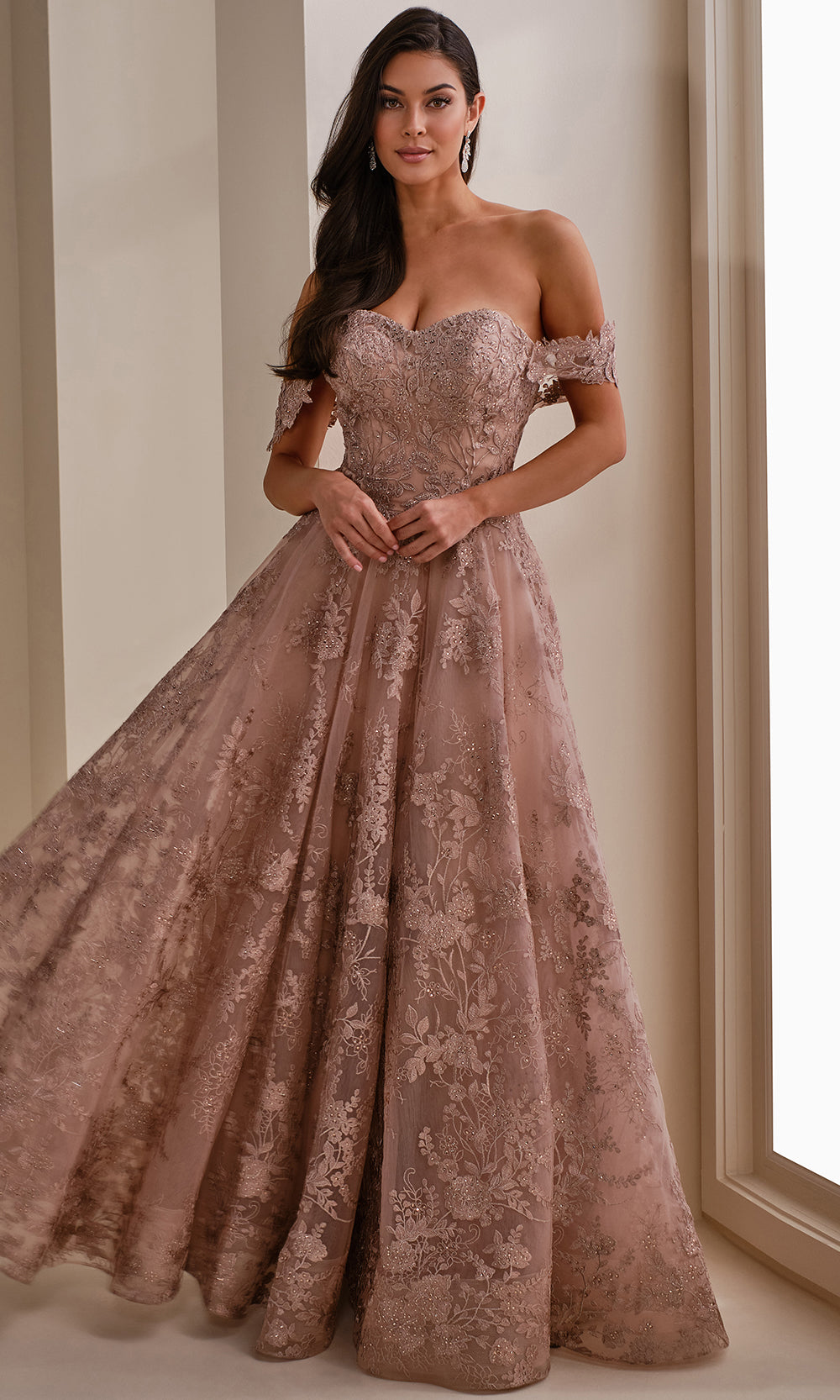 Montage by Mon Cheri M3105 - Sweetheart Embroidered Evening Gown