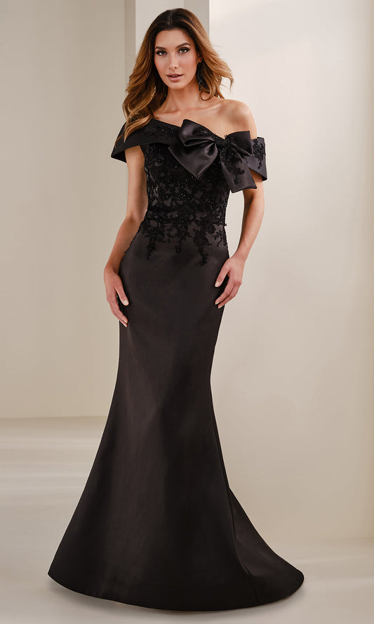 Montage by Mon Cheri M3111 - Lace Appliqued Mermaid Evening Gown
