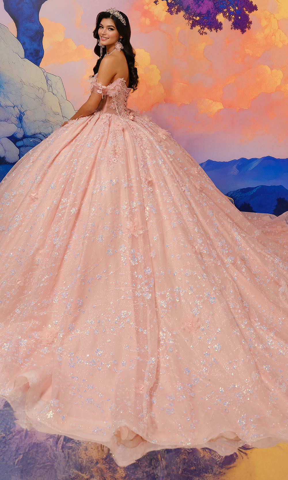 Princesa by Ariana Vara PR30206 - Corset Bodice Embellished Ballgown