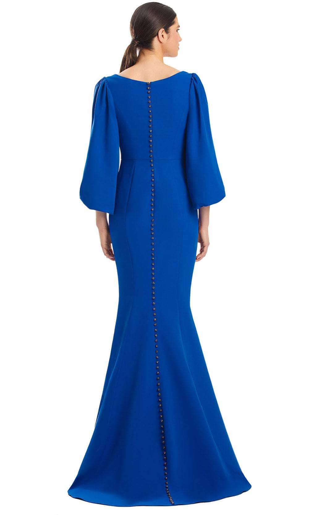 Alexander Daymor 1974S24 - V-Neck Sleeve Evening Dress