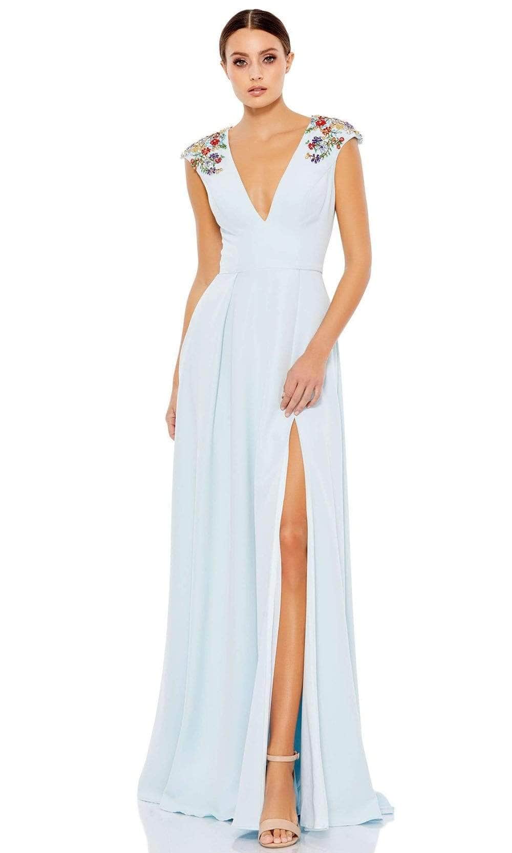 Ieena Duggal 26540 - Beaded Lace Evening Gown