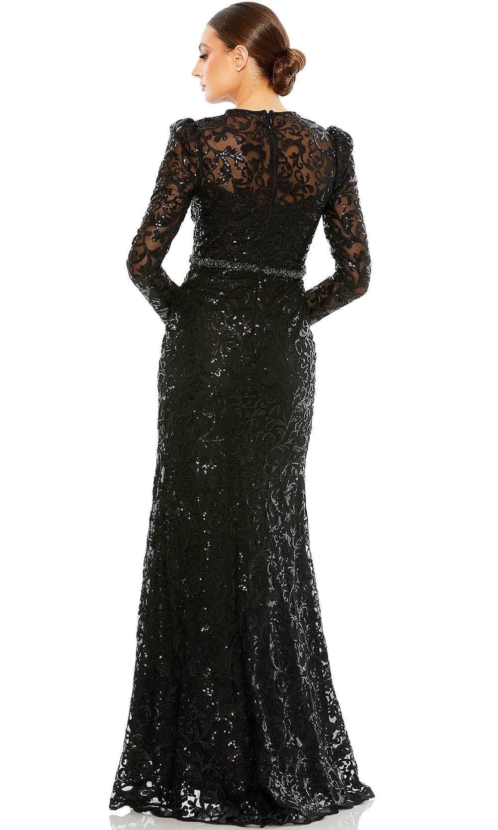 Mac Duggal 68011 - Sequined Sheath Prom Dress