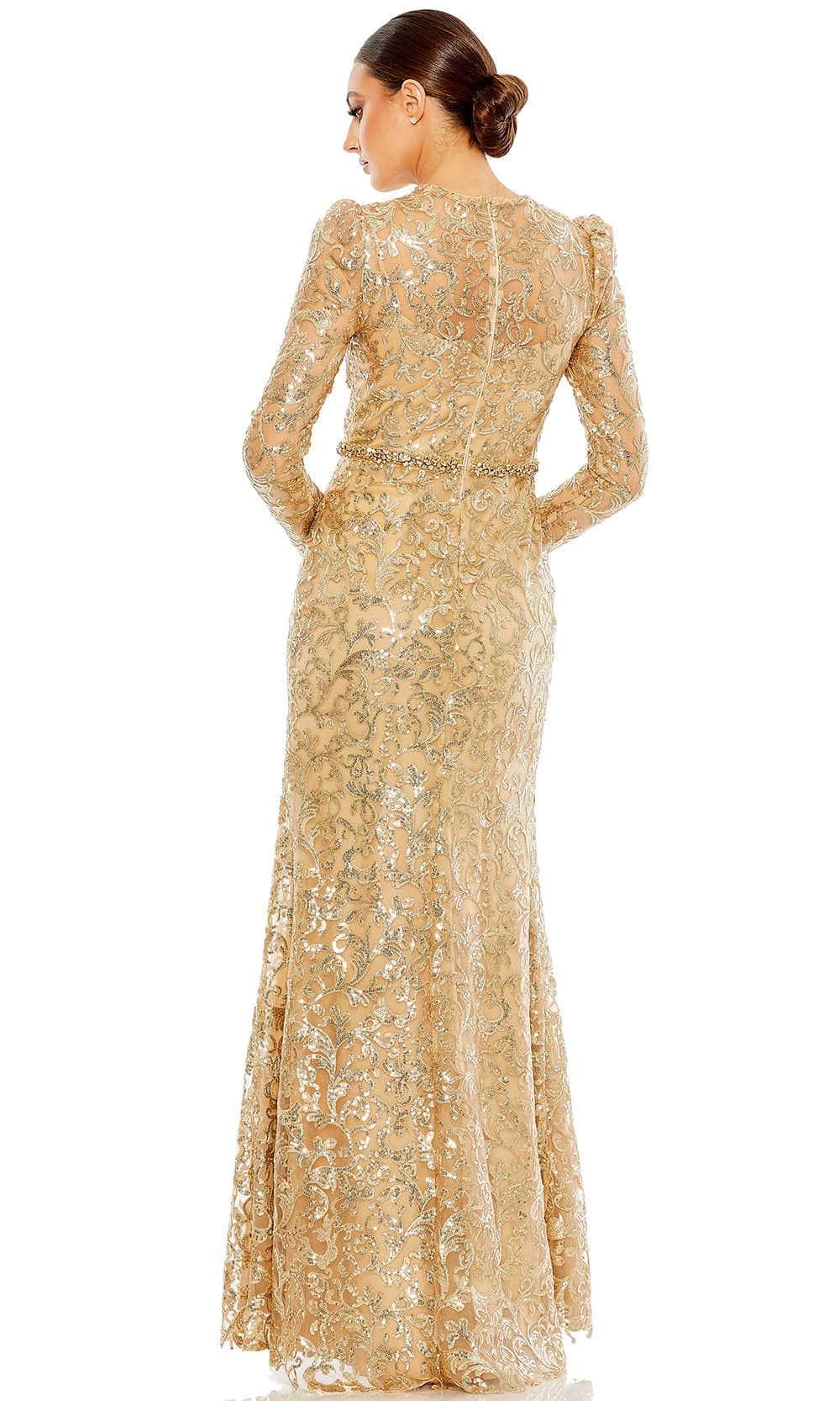 Mac Duggal 68011 - Sequined Sheath Prom Dress