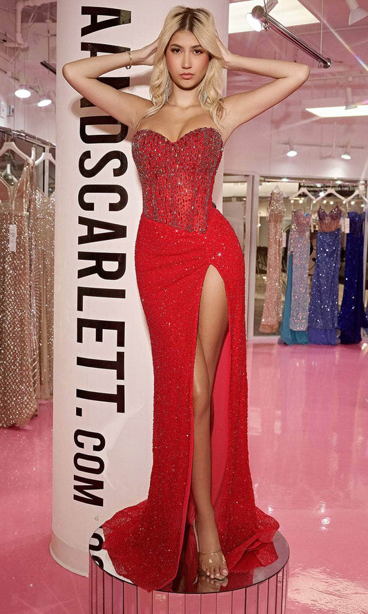 Portia and Scarlett PS24850C - Jeweled Corset Evening Gown