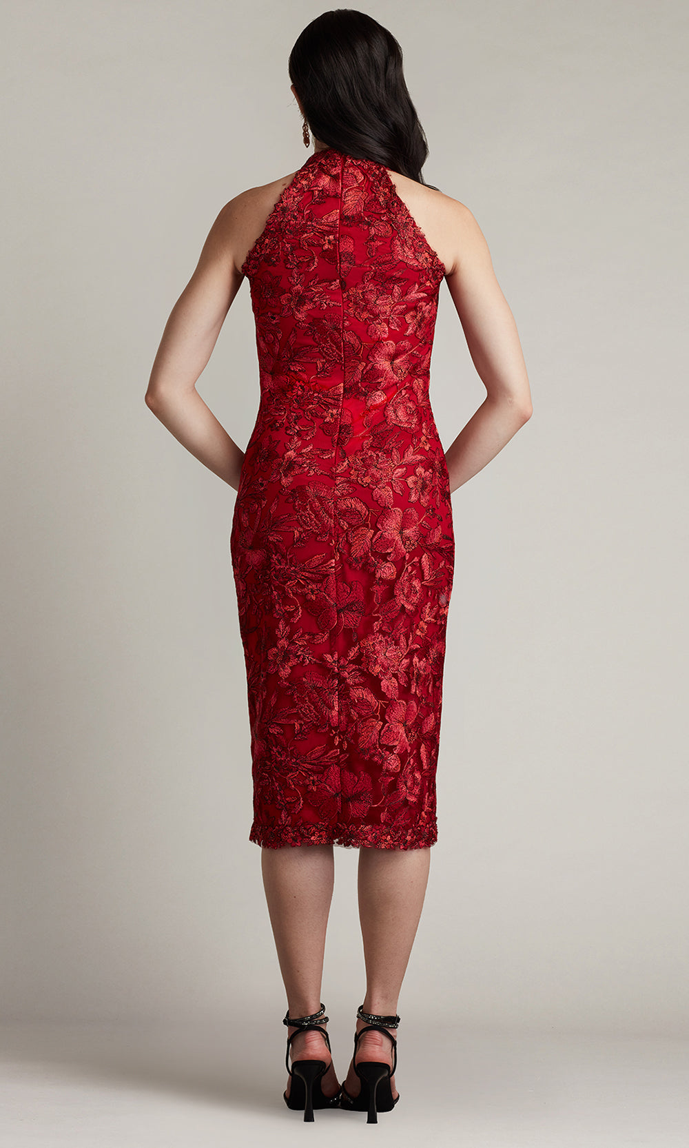 Tadashi Shoji CGV24760M - Carlyle Embroidered Halter Evening Dress