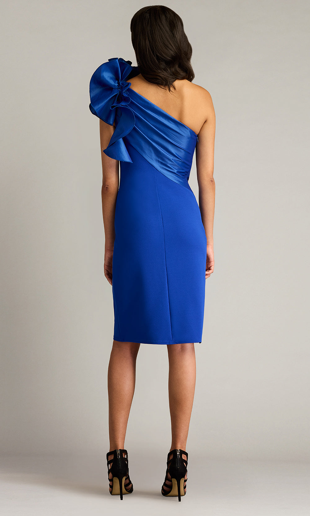 Tadashi Shoji BOS23478M - Aria One-Shoulder Ruffle Evening Gown