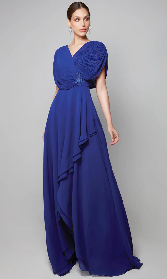 Alyce Paris 27592 - Chiffon Draped Bodice Gown