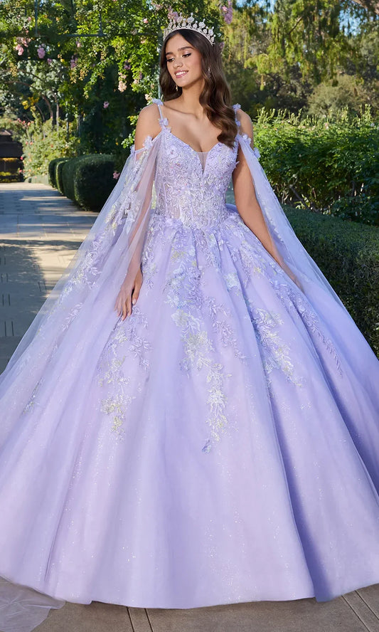 Ashley Lauren 30107 - Embroidered Organza Ballgown with Oversized Bow