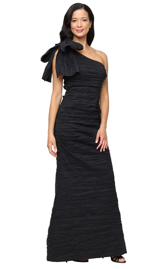 Alex Evenings 8166690 - Ruched Bodice Asymmetric Long Gown