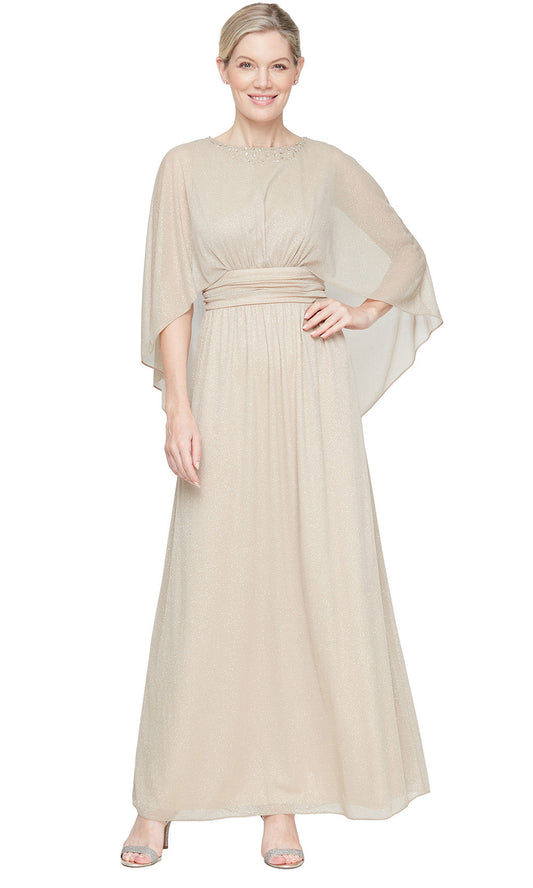 S.L. Fashions 9133253 - Embellished Jewel Neckline A-line Gown