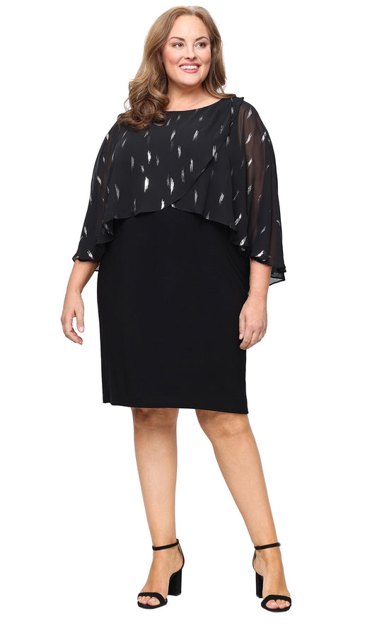 S.L. Fashions 9479502 - Scoop Neckline Fitted Formal Dress