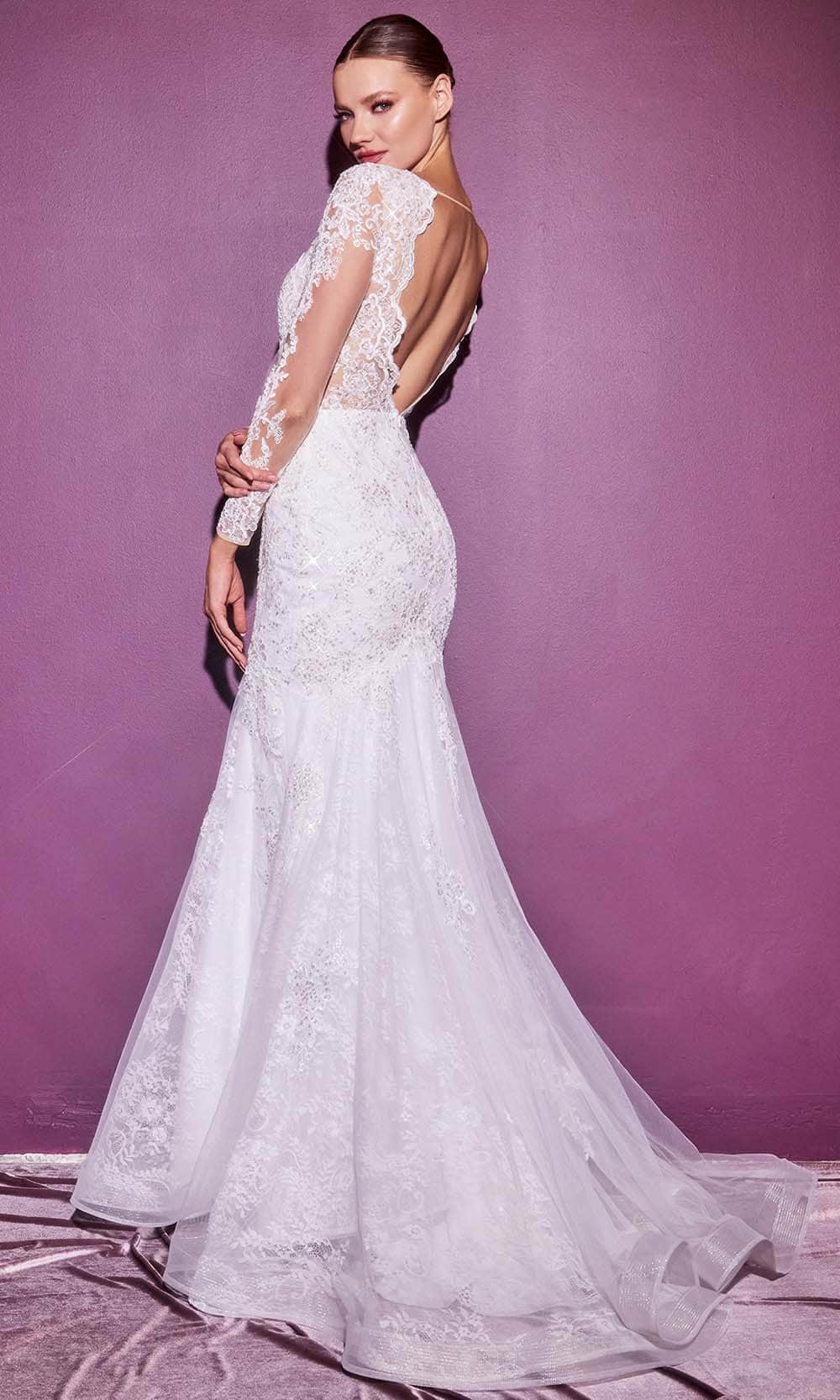 Ladivine CD951W - Layered Lace Long Dress