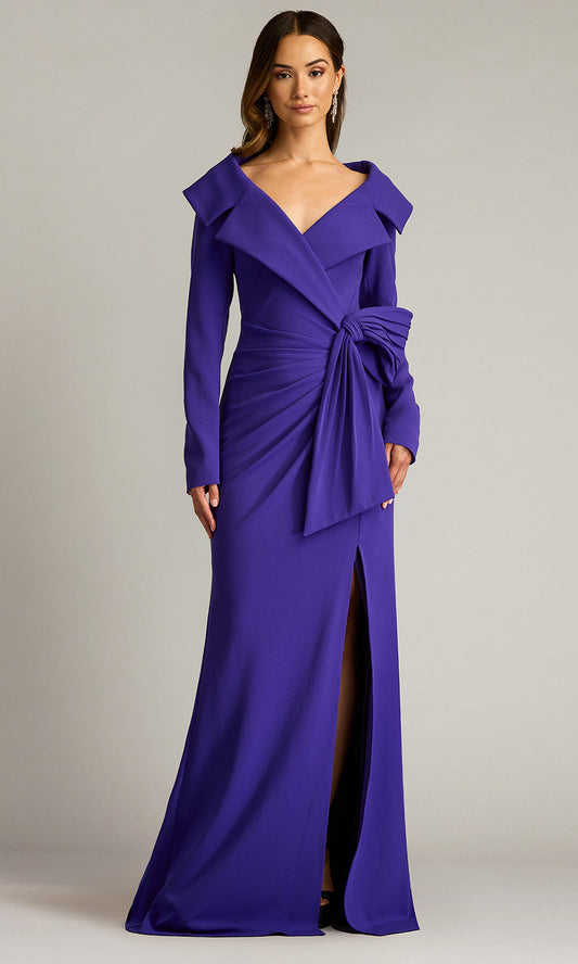 Tadashi Shoji BOS25144L - Boleyn Portrait Collar Long Sleeve Gown